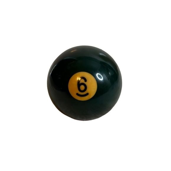 Vintage 60s-70s Pocket 6 Green Solid Pool Ball 2” Billiards - Picture 1 of 4